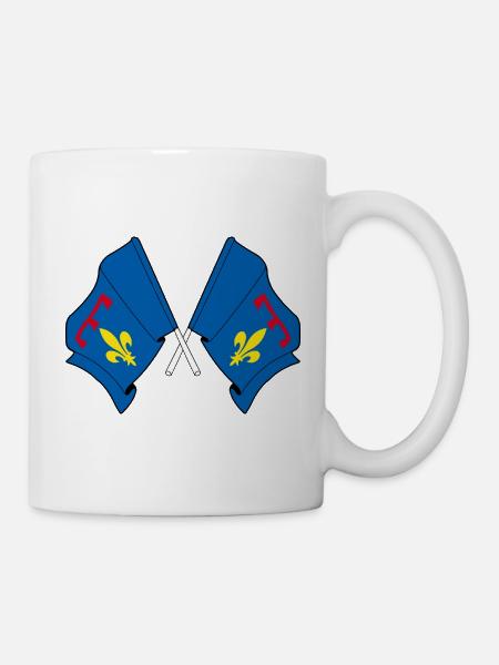 Kreuzte Flaggen Provence - Tasse - Weiß