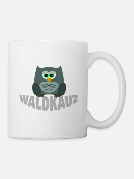 WALDKAUZ - Tasse - Weiß