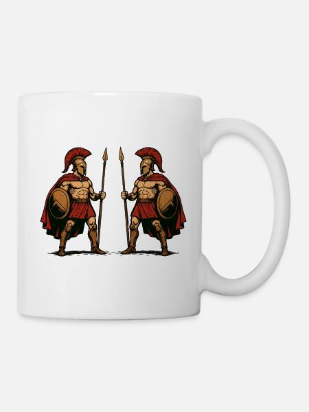 Spartaner Sparta Krieger - Tasse - Weiß