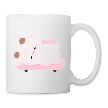 Müde Kuh - Tasse - Weiß - Rechts
