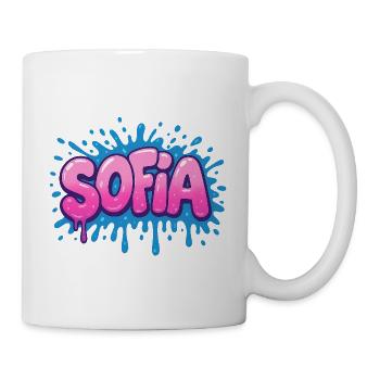 Graffiti SOFIA Name Gift Ideal Printable On - Mug - white - Right