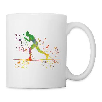 Ski de fond Ski de fond - Mug blanc - blanc - Droite
