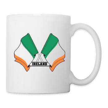 Ireland Flag Crossed - Mug - white - Right
