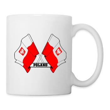Poland Crossed Flags - Mug - white - Right