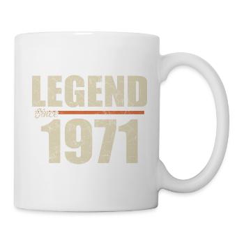 Anniversaire 1971 | Légende depuis 1971 - Mug blanc - blanc - Droite