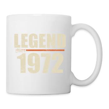 Anniversaire 1972 | Légende depuis 1972 - Mug blanc - blanc - Droite