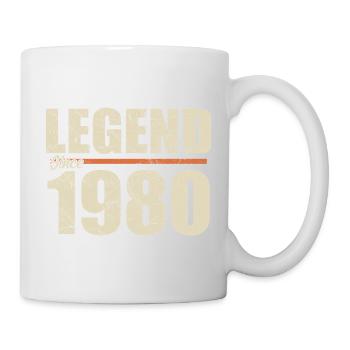 Geburtstag 1980 | Legende seit 1980 - Tasse - Weiß - Rechts