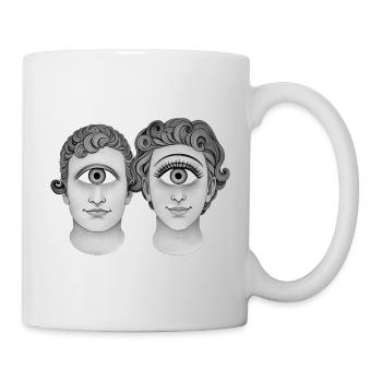 CYCLOPS IN LOVE - black & white - Mug - white - Right