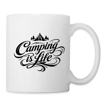 Camping Life Saying - Mug - white - Right