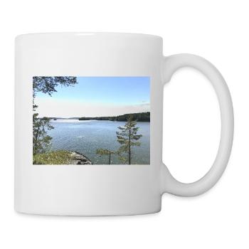 Lake landscape, nature moment - Mug - white - Right