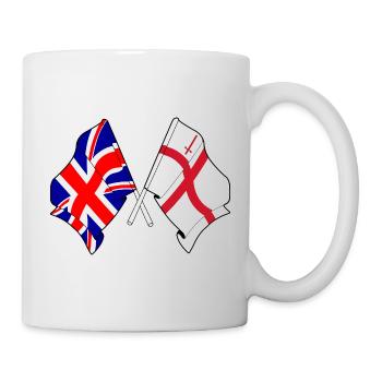 City of London & Great Britain Flaggen - Tasse - Weiß - Rechts