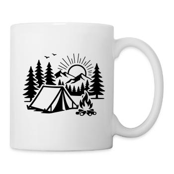 Zelt Natur Outdoor Camp - Tasse - Weiß - Rechts