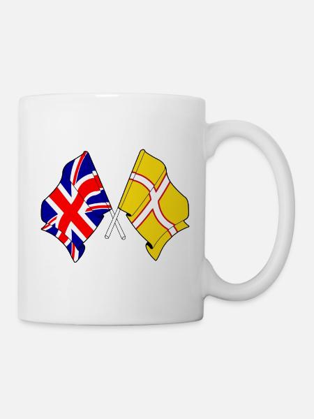 Dorset & Great Britain Cross - Tasse - Weiß