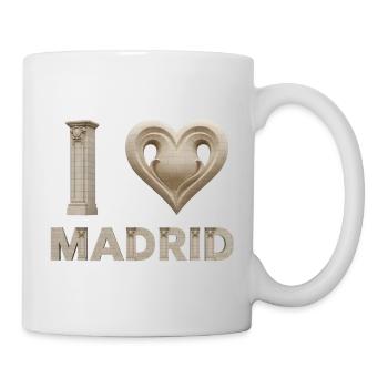I Love Madrid – Monumentale Architektur - Tasse - Weiß - Rechts