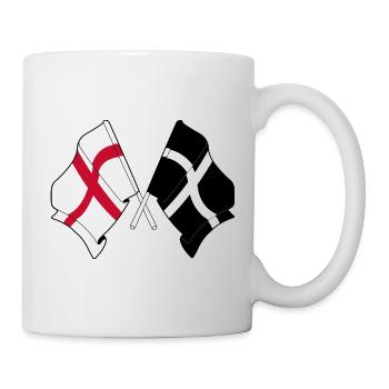 Cornwall & England Crossed - Tasse - Weiß - Rechts