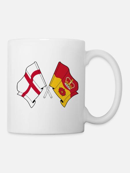 Hampshire & England Crossed - Tasse - Weiß