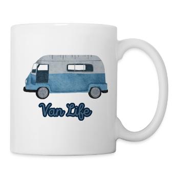 Van Life Watercolor Vintage Camper Travel - Mug - white - Right