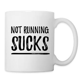Not Running Sucks - Mug - white - Right