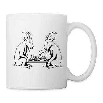 Schachmatt, Ziegenausgabe - Tasse - Weiß - Rechts