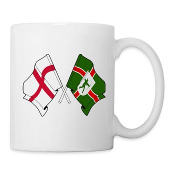 Nottinghamshire × England Flags - Mug - white - Right