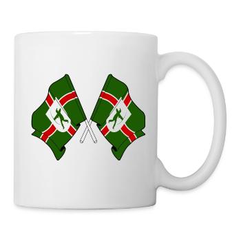 Crossed Nottinghamshire Flags - Mug - white - Right