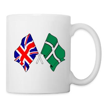 Devon & Great Britain Cross - Tasse - Weiß - Rechts