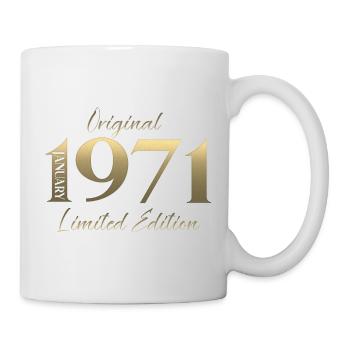 55e anniversaire Original janvier Né en 1971 - Mug blanc - blanc - Droite
