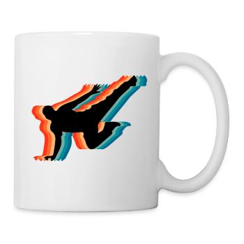 Parkour Heartbeat Pulse Retro Freerunning - Tasse - Weiß - Rechts