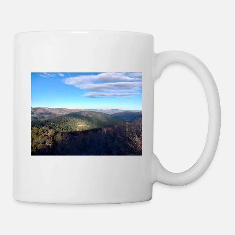 Ardèche Naturlandschaft – Originalfoto - Tasse - Weiß