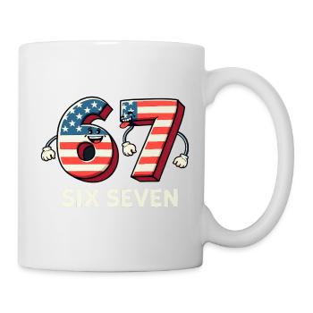 US Flag 67 Memes Six Seven - Mug - white - Right