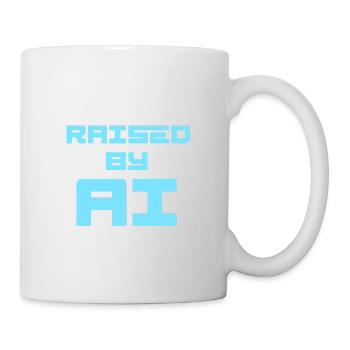 RAISED BY AI - Tasse - Weiß - Rechts