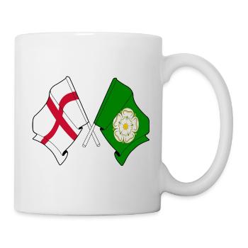 North Yorkshire & England crossed - Mug - white - Right
