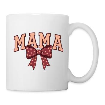 Mom Bow Dots – Mom Motif - Mug blanc - blanc - Droite