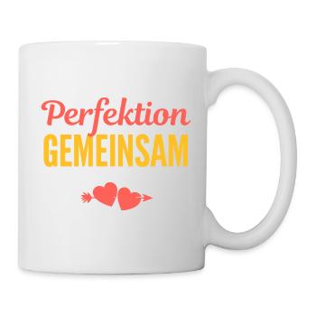Perfection Together: Love in the Team - Mug - white - Right