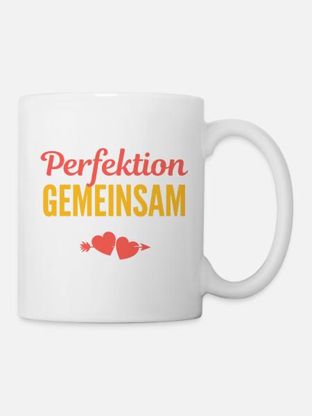 Perfektion Gemeinsam: Liebe im Team - Tasse - Weiß