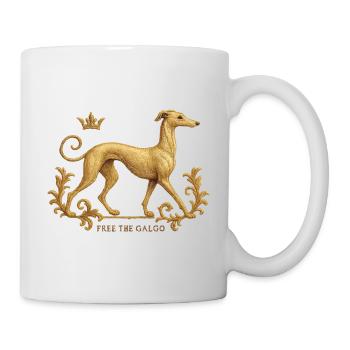 Libérez le Galgo - Broderie n°01 - Mug blanc - blanc - Droite