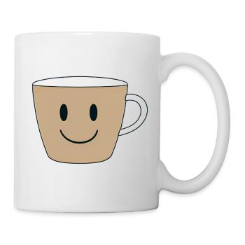 Smiling Coffee Mug Design - Mug - white - Right