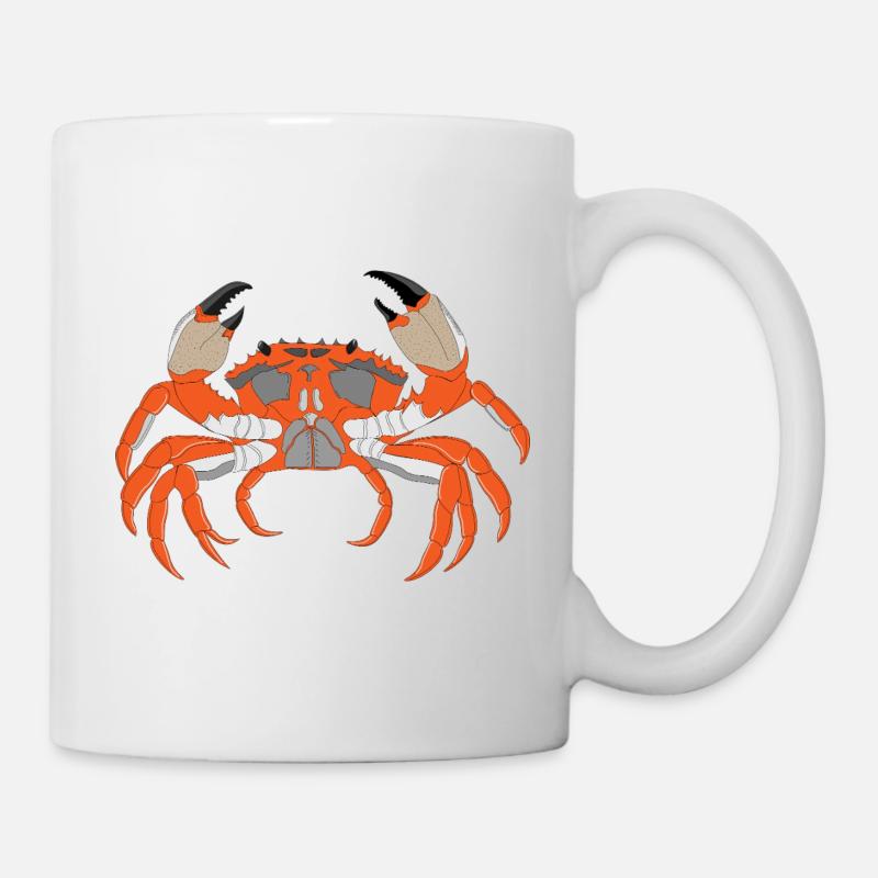 Krabbendruck - Tasse - Weiß