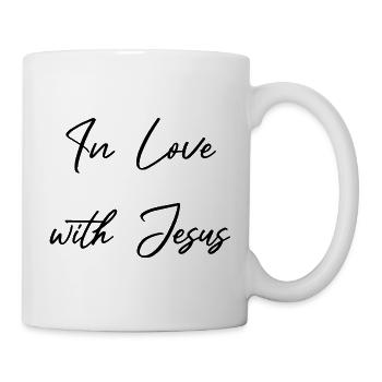 Amoureux de Jésus, sauvé par la grâce Aimé - Mug blanc - blanc - Droite