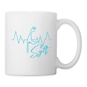 Nordsee Urlaub SYLT Insel Wattenmeer Lustiges - Tasse - Weiß - Rechts