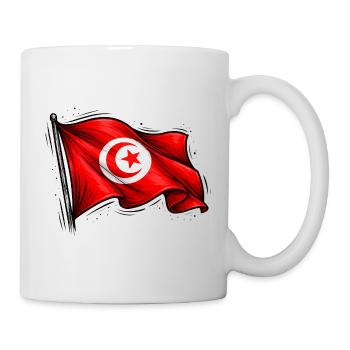 Tunisian flag - Mug - white - Right
