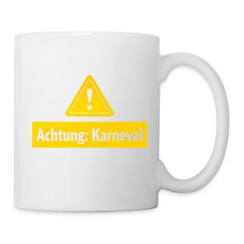 Attention carnival side effects possible - Mug - white - Right