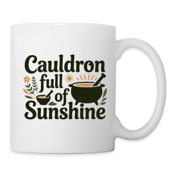 Chaudron d’herboriste plein de soleil professionnel - Mug blanc - blanc - Droite