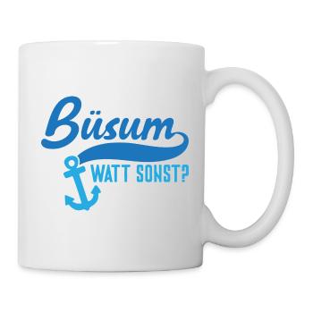 Vacances à la mer du Nord BÜSUM WATT AUTREMENT DRÔLE - Mug blanc - blanc - Droite
