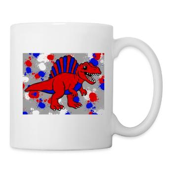 Spinosaurus Dino - Tasse - Weiß - Rechts