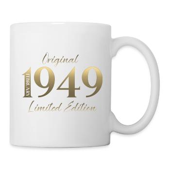 77e anniversaire février 1949 Millésime - Mug blanc - blanc - Droite