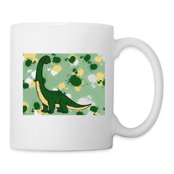 Brachiosaurus Dino - Mug blanc - blanc - Droite