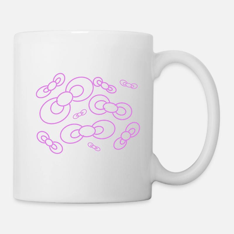 Arcs flottants en violet - Mug blanc - blanc