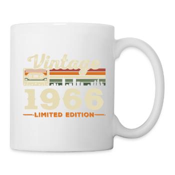 1966 Vintage Retro Geburtstagsgeschenk - Tasse - Weiß - Rechts
