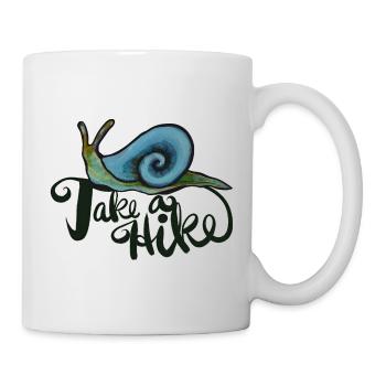 Aventure d’escargots à faire une randonnée - Mug blanc - blanc - Droite